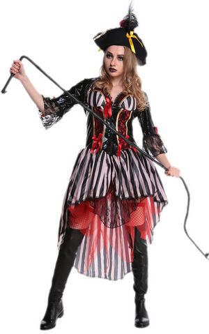 F1705 Women Halloween Party Pirates of the Caribbean Fashion Of Clothing Dresses